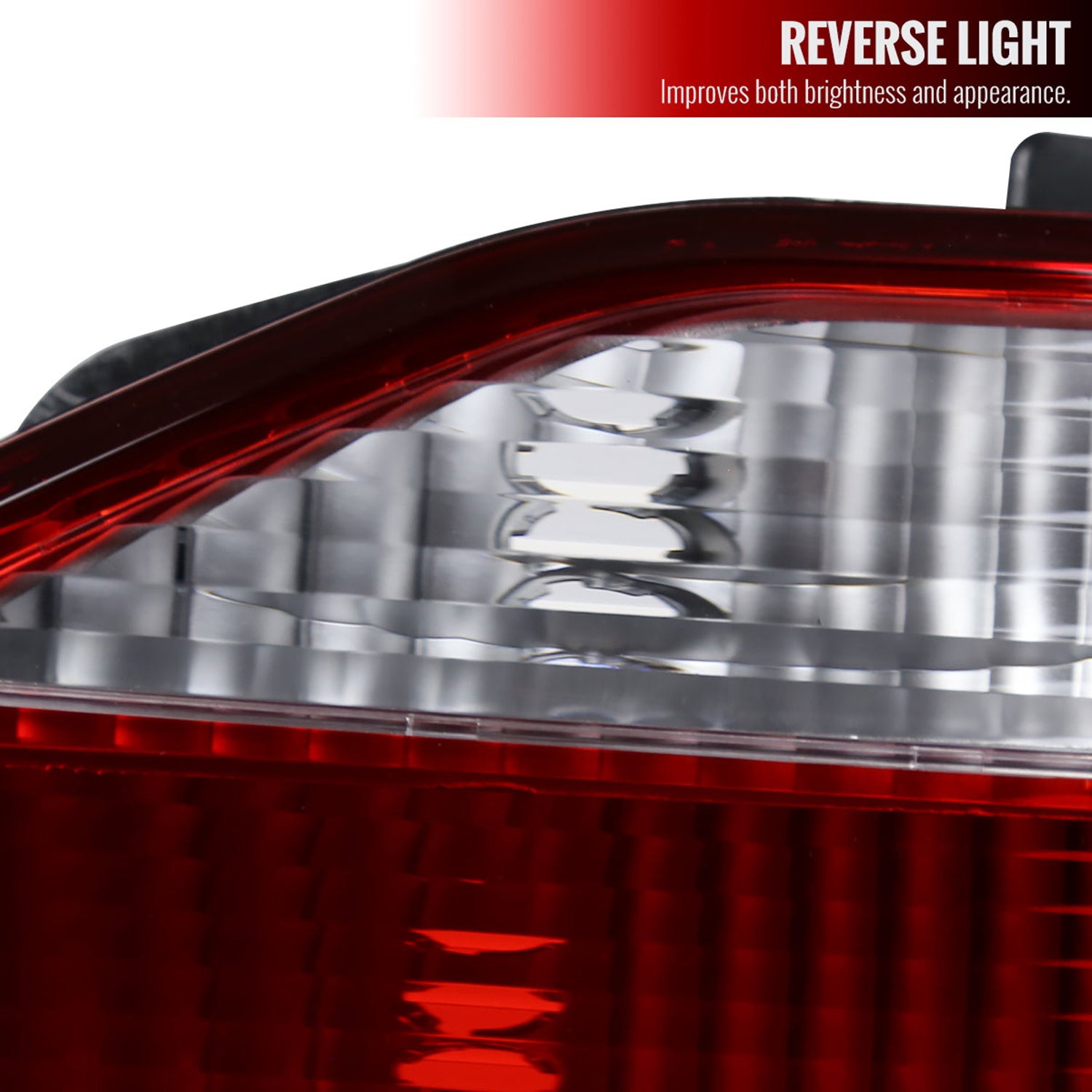 1998-2000 Honda Accord Sedan Red/Clear Tail Lights