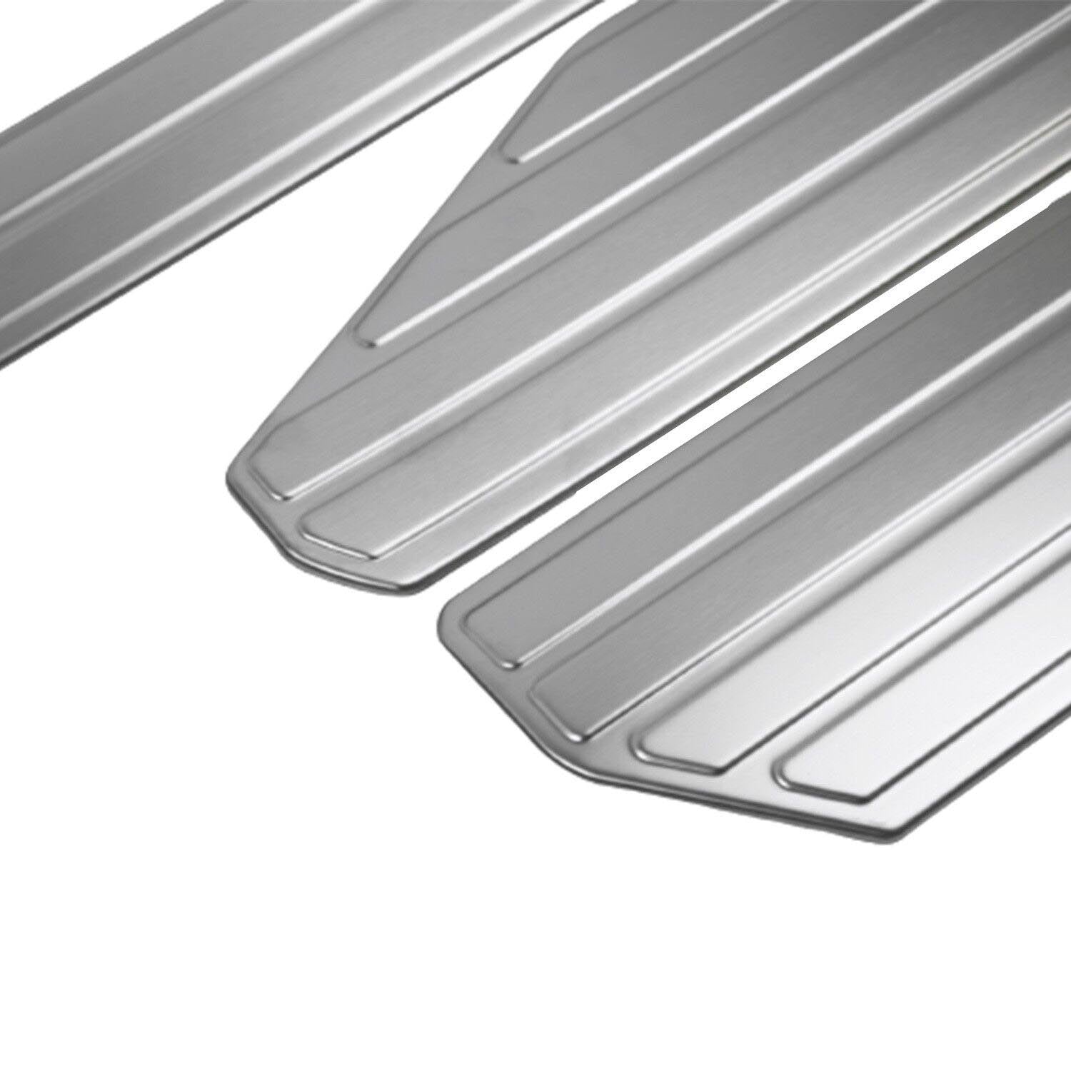 2010-2020 VW Amarok Door Sill Scuff Plate Scratch Protector Stainless Steel Brushed