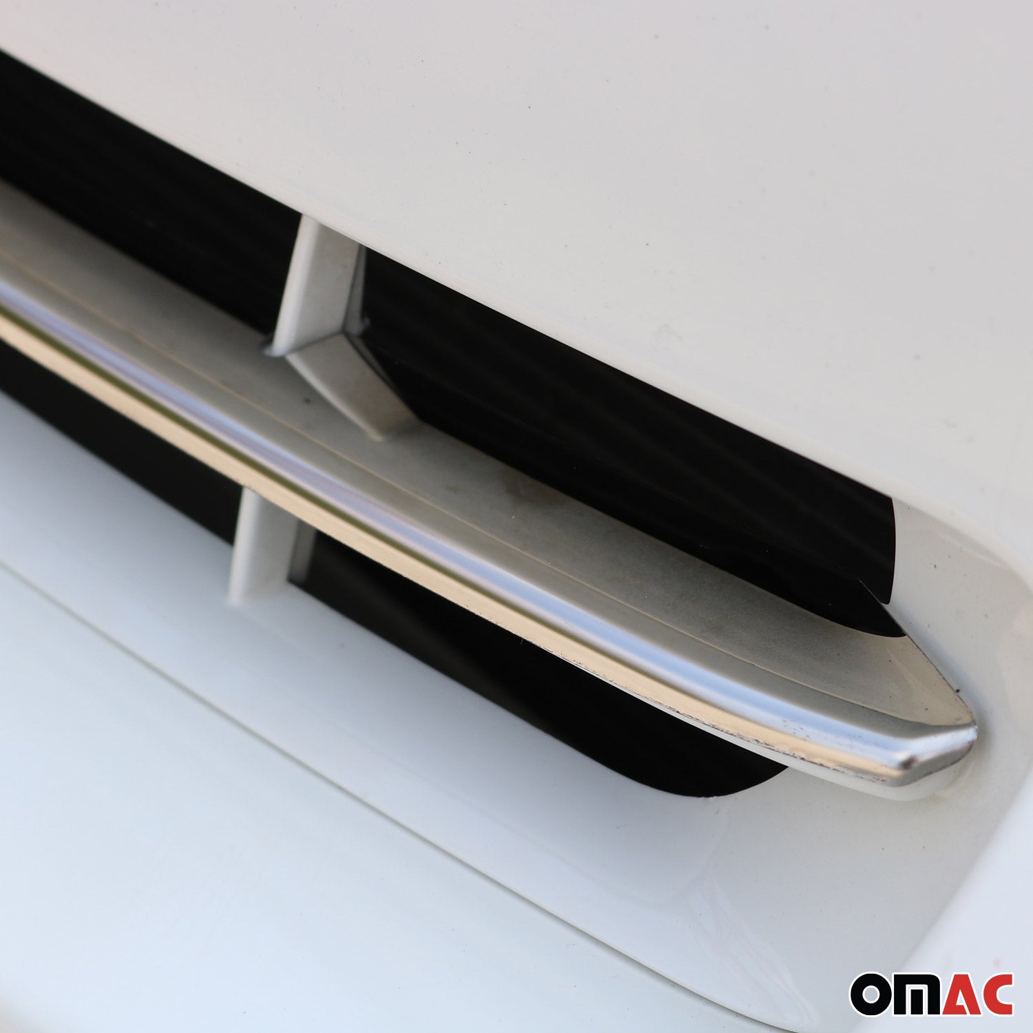 2014-2020 Fiat 500L Rockstar Front Bumper Grill Trim Molding Stainless Steel Silver