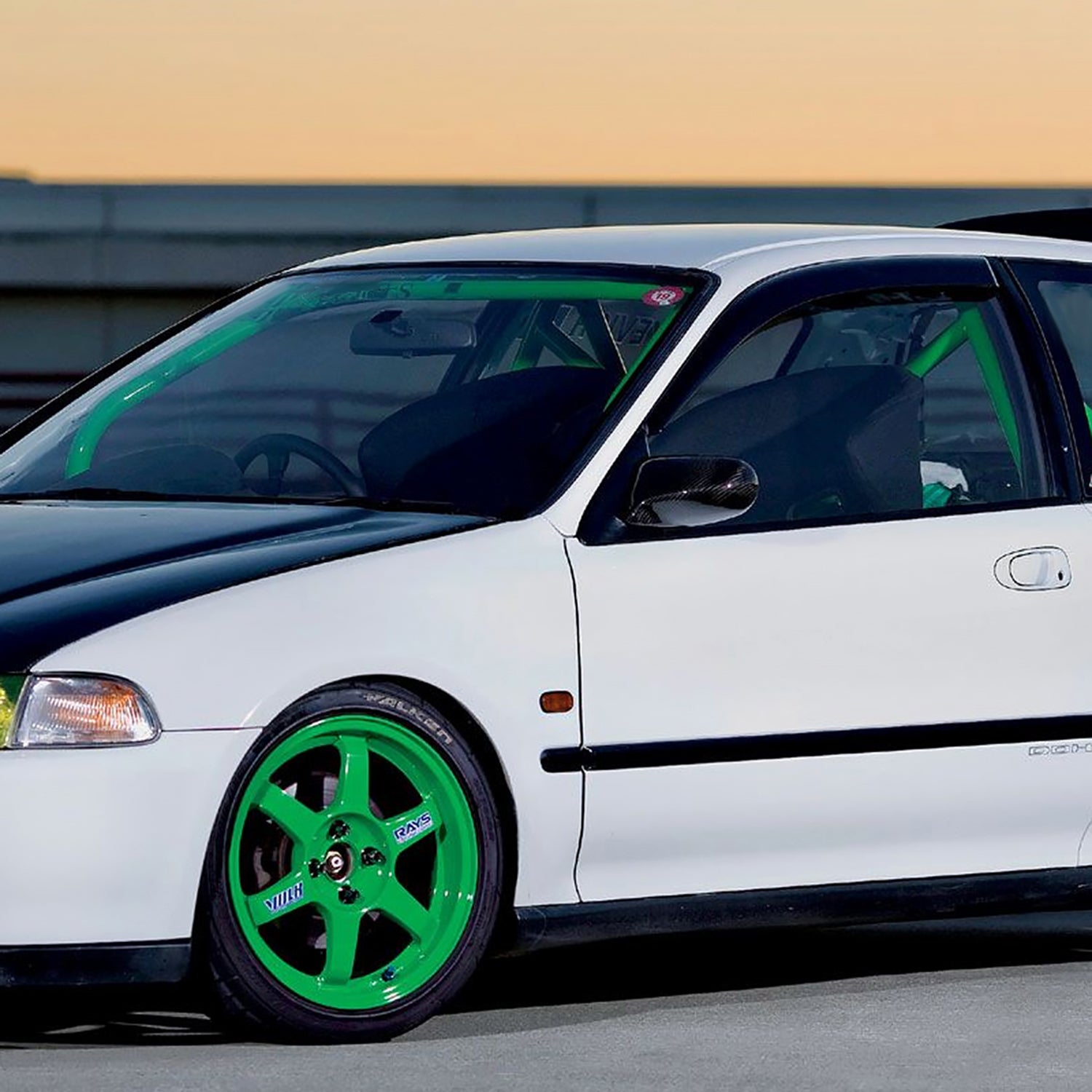 1992-1995 Honda Civic Amber Smoke Lens Side Marker Flat Style Lights