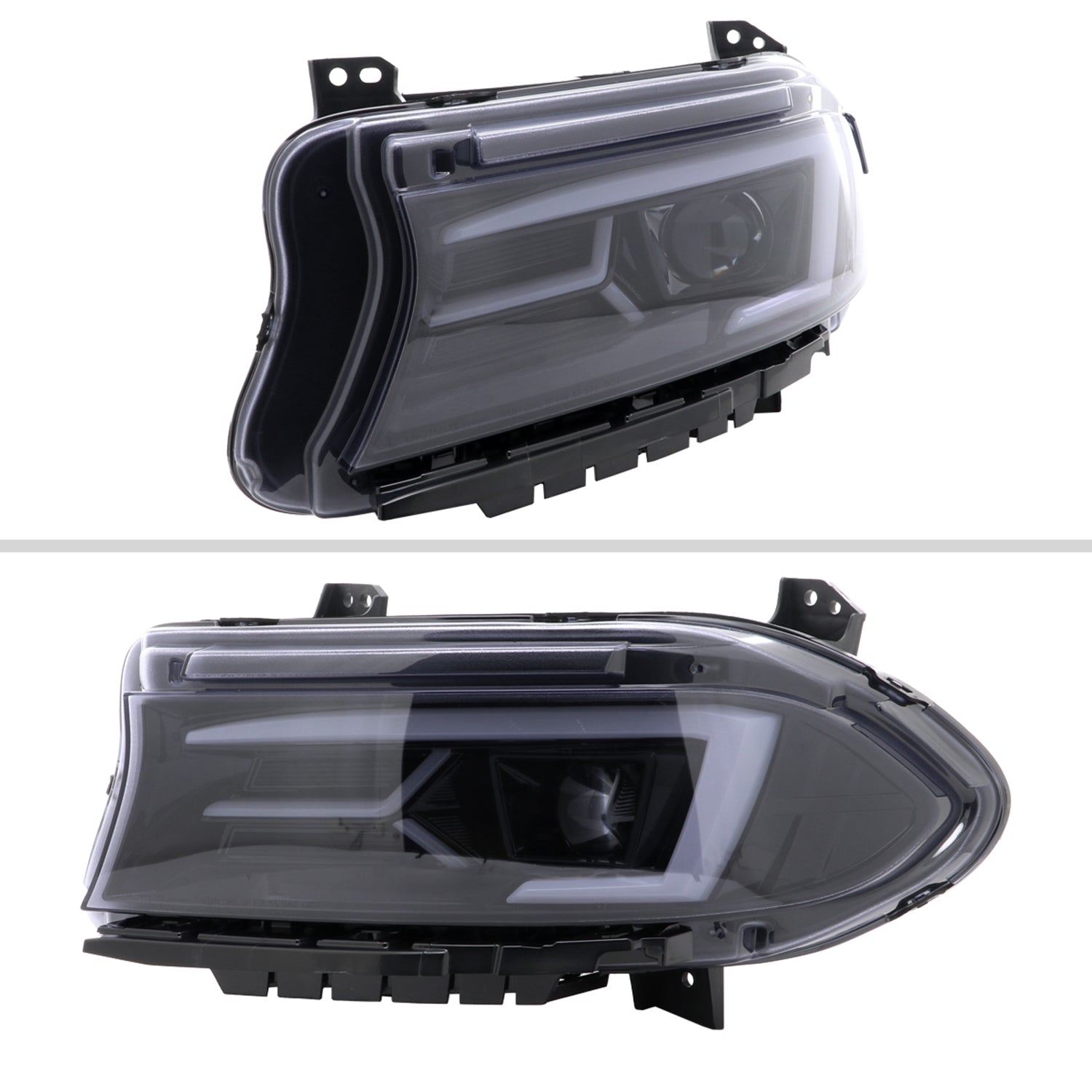 2015-2023 Dodge Charger LED Projector Headlights LED Turn Signal Smoke