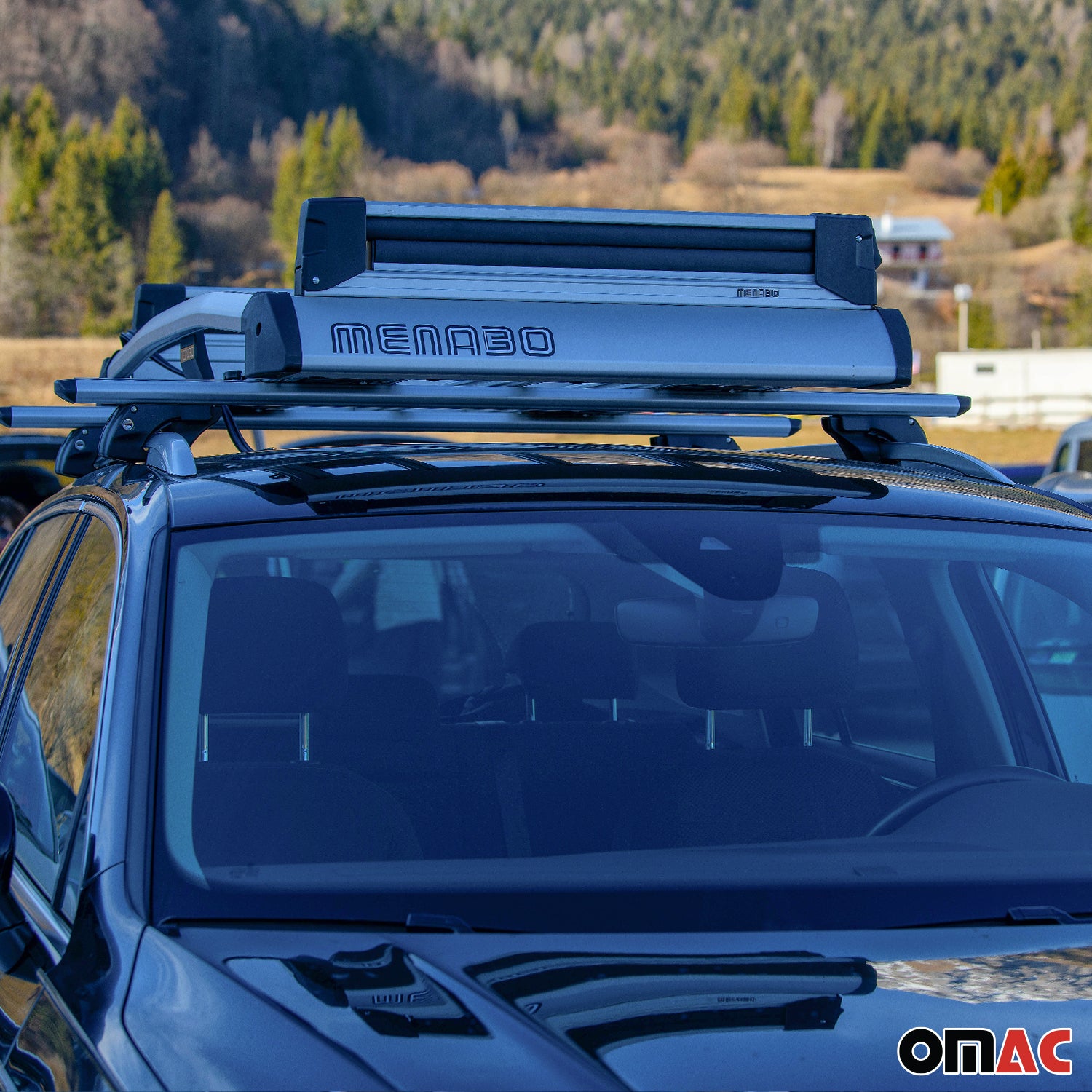 32.2" Ski Rack Snowboard Carriers Top Holder Roof Rack Lockable