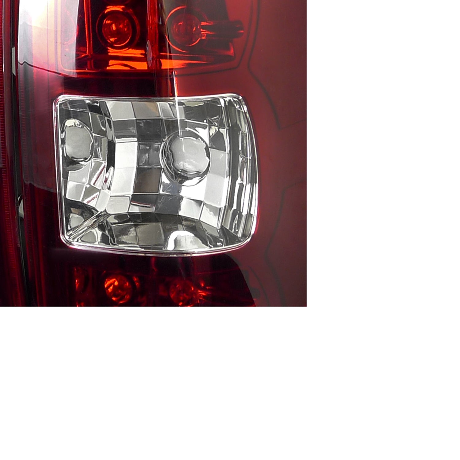 2007-2012 Chevrolet Avalanche LED Tail Lights Chrome Housing/Red Lens
