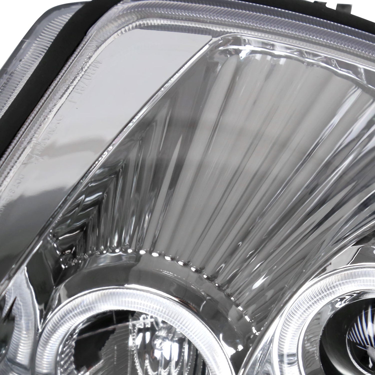 2000-2005 Mitsubishi Eclipse Dual Halo Projector Headlights Chrome/Clear Lens