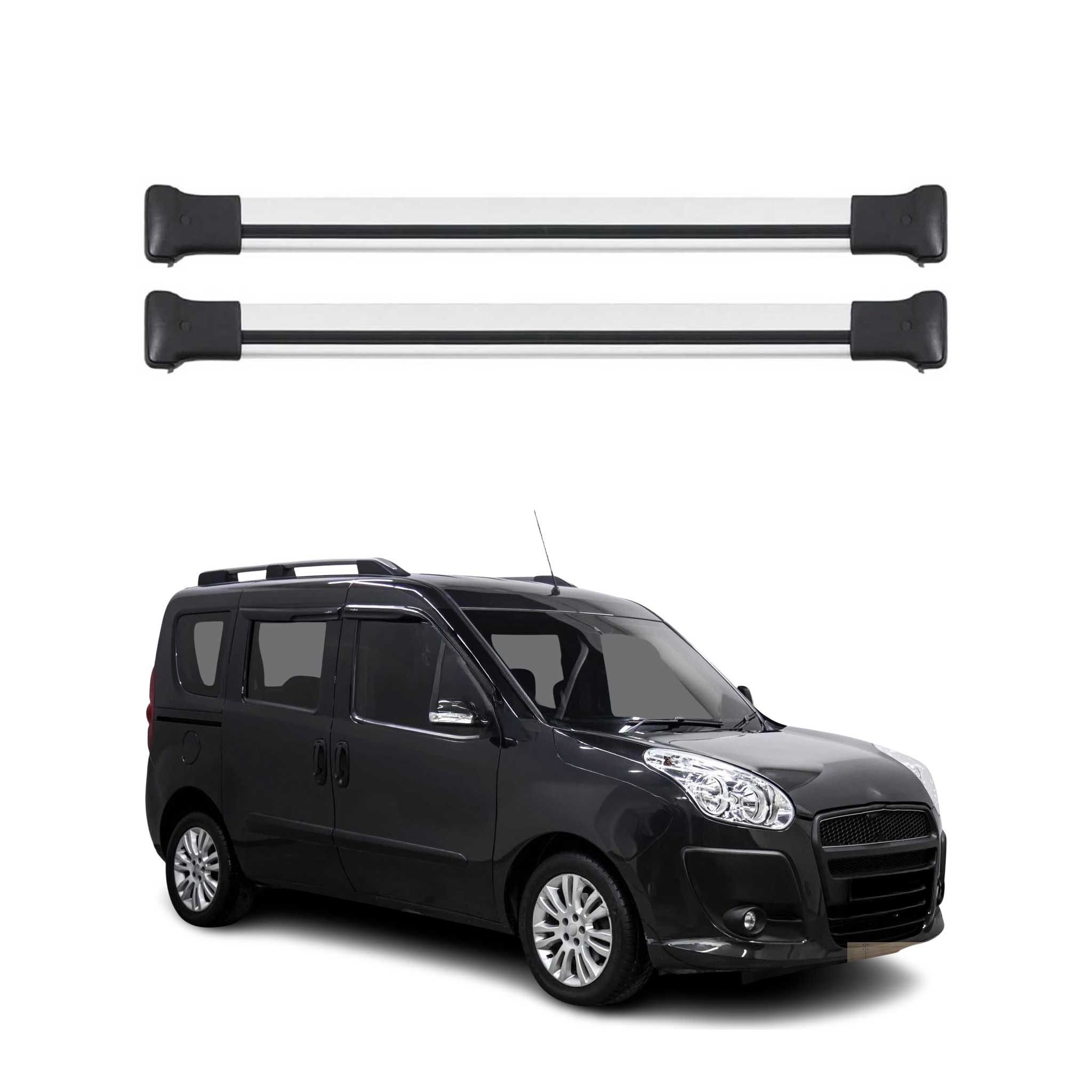 2015-2022 RAM ProMaster City Roof Rack Cross Bars Silver