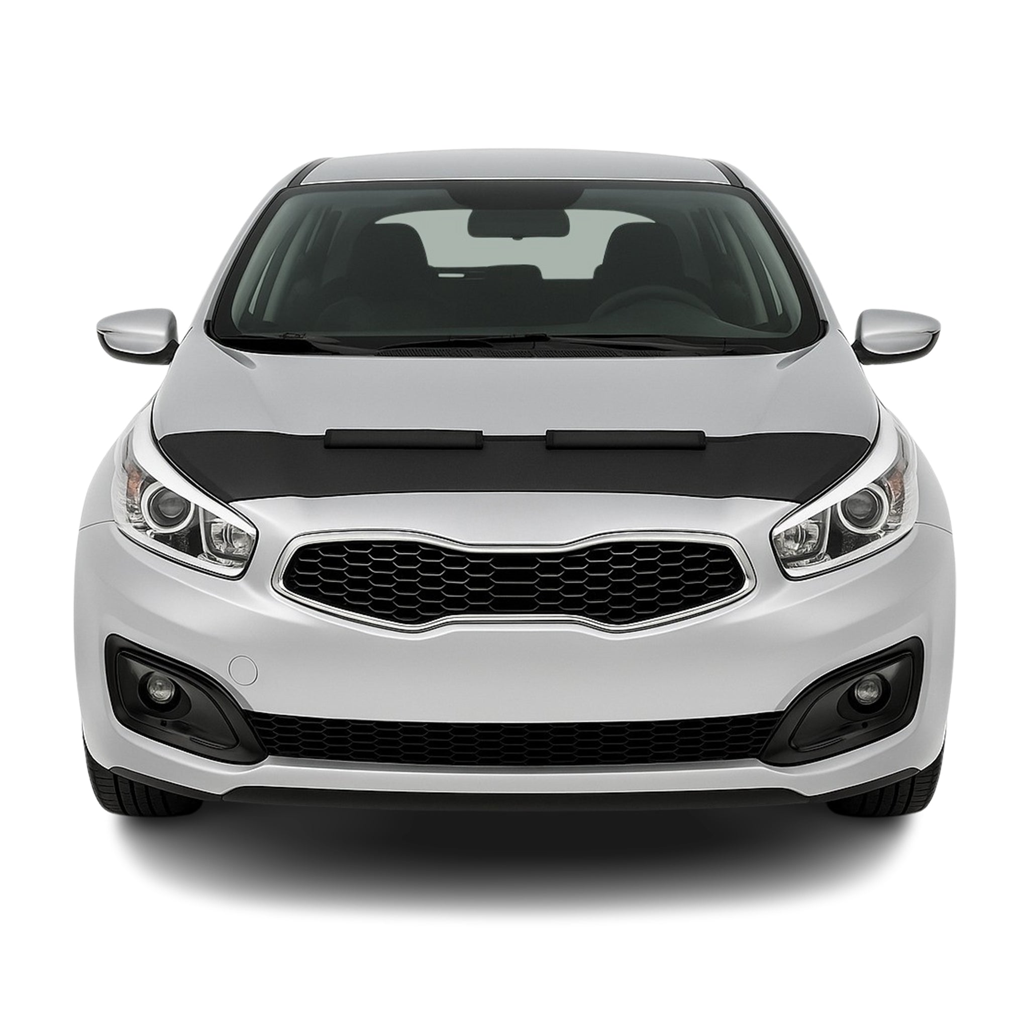 2012-2016 Kia Cee'd Car Bonnet Mask Hood Bra Black 1 Pc