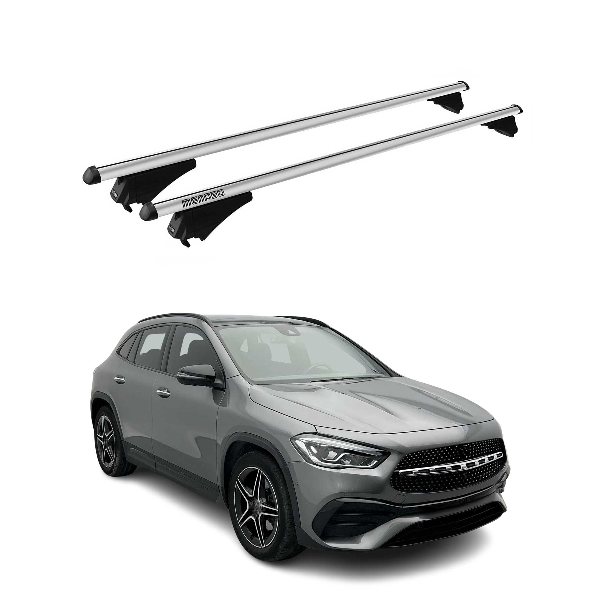2020-2026 Mercedes GLA Class H257 Roof Rack Cross Bars Silver
