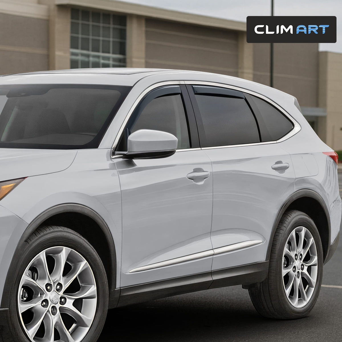 Clim Art Wind Deflectors for Acura MDX 2022-2026 In-channel Dark Smoke 4Pcs