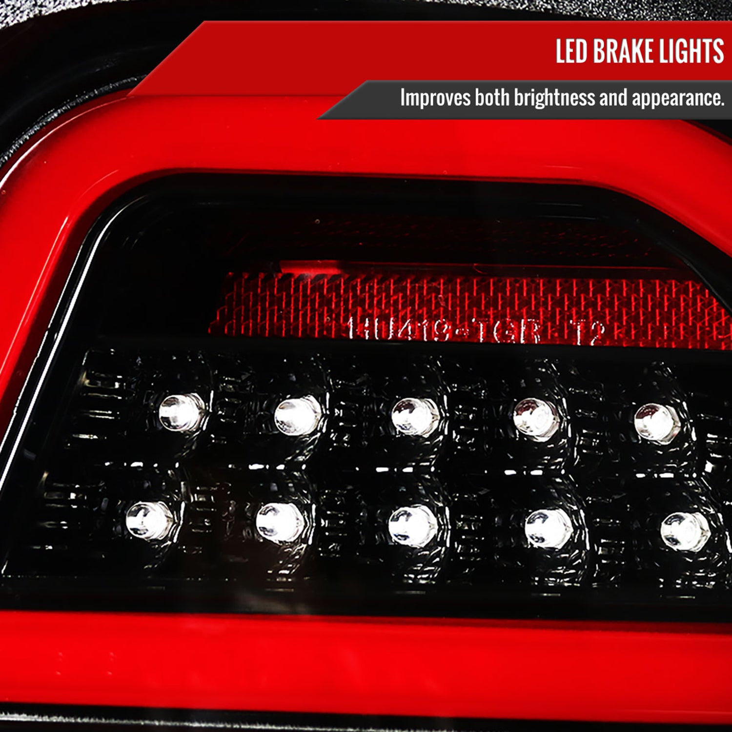 2006-2011 Mercedes Benz W164 ML Class LED Tail Lights Jet Black/Clear Lens