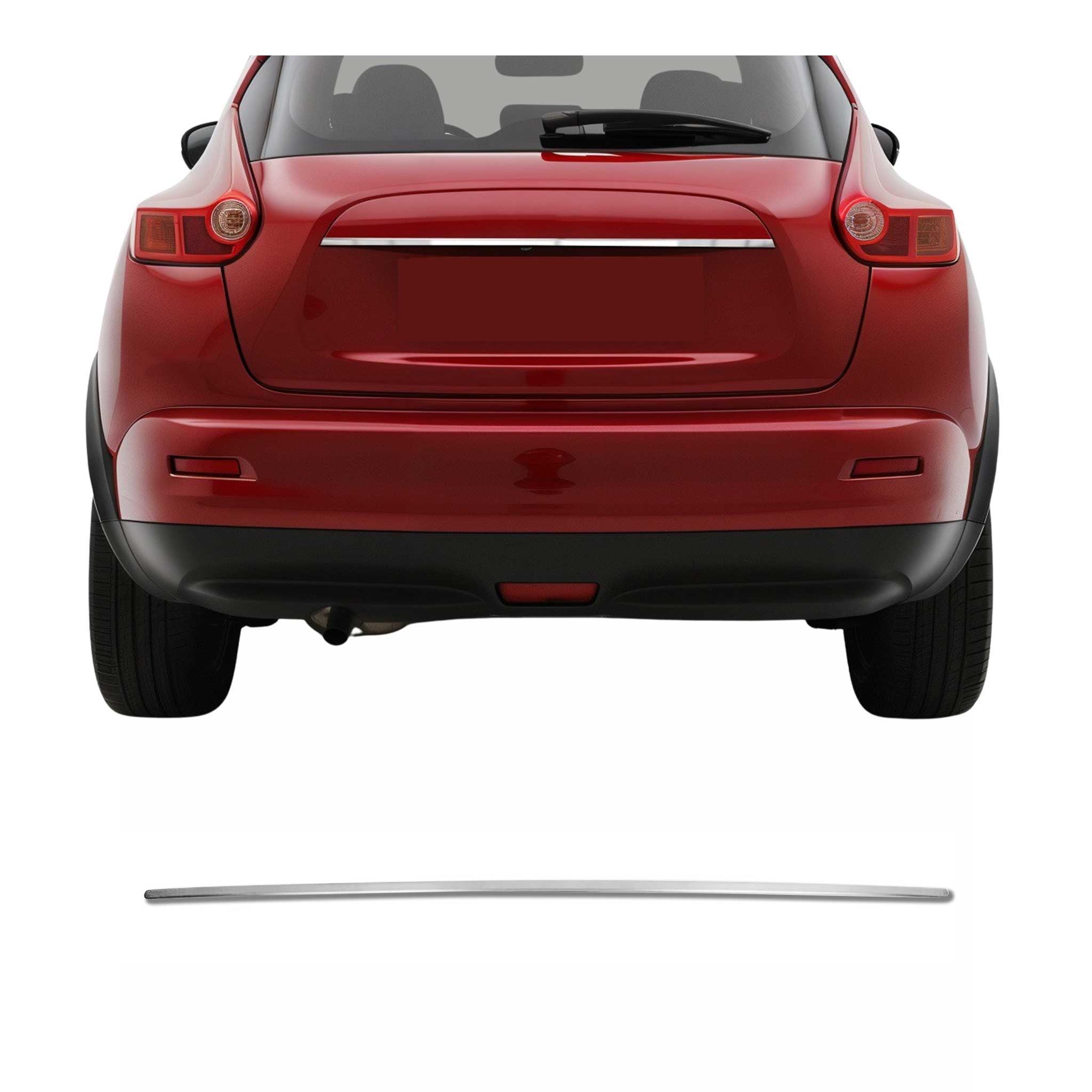 2011-2017 Nissan Juke Trunk Tailgate Door Handle Cover Brushed Stainless Steel Silver