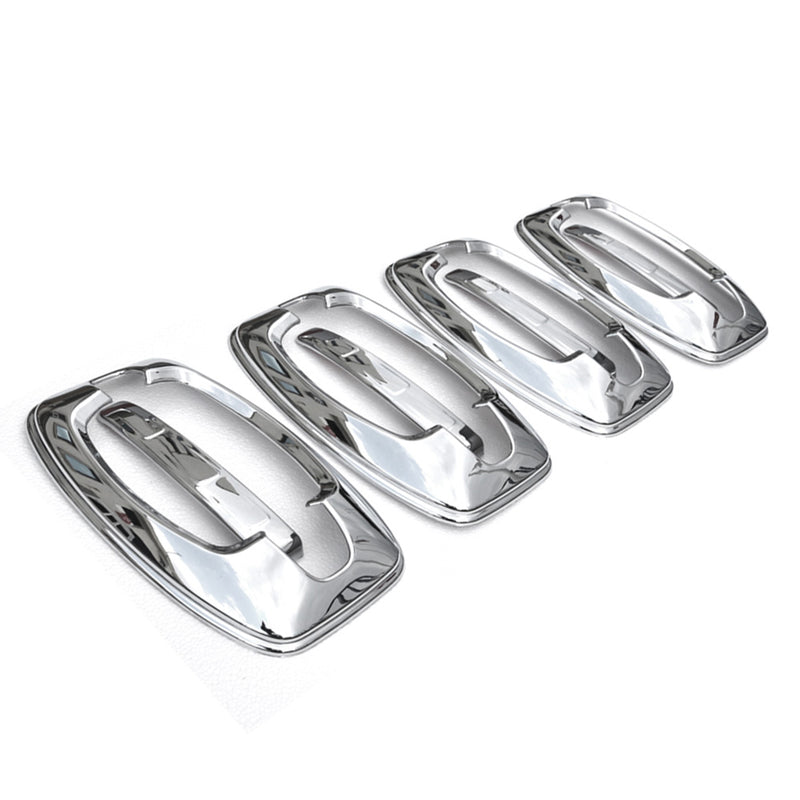 2014-2024 RAM ProMaster Car Door Handle Cover Protector Silver Chrome 8 Pcs