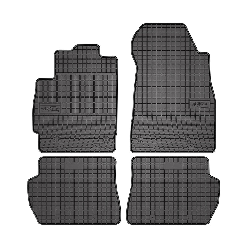 2011-2014 Mazda 2 Floor Mats Liners Full Set All Weather Rubber Black