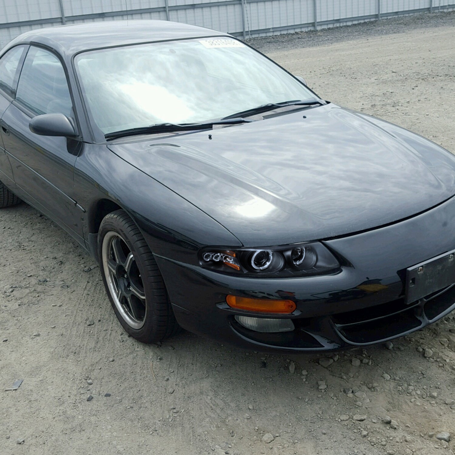 1997-2000 Dodge Avenger Chrysler Sebring Coupe Dual Halo Headlights Black