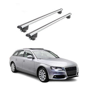 220 Lbs Luggage Roof Rack Cross Bars for Audi A4 Wagon 2009-2016 Gray 2Pcs