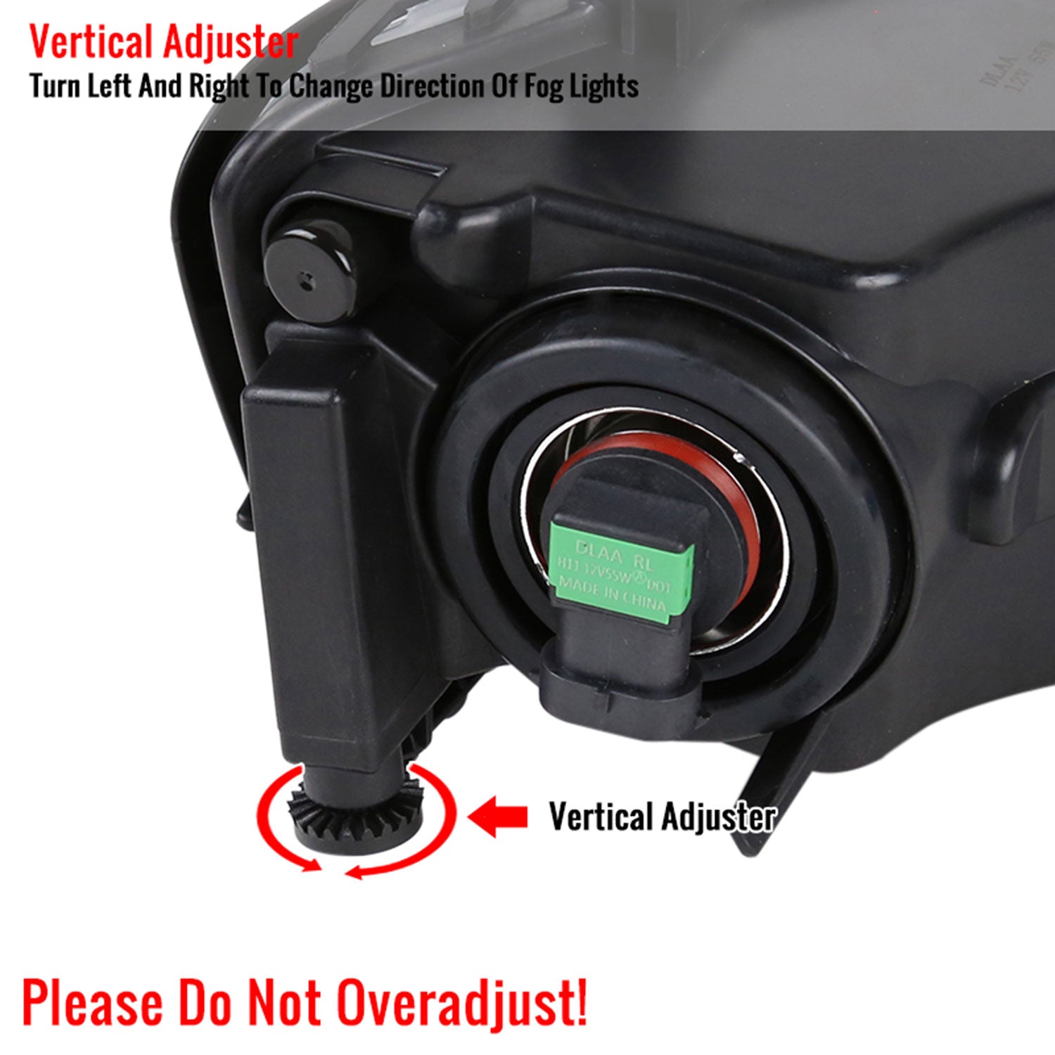 2015-2017 VW Golf Mk7 H11 Fog Lights Chrome Housing/Clear Lens