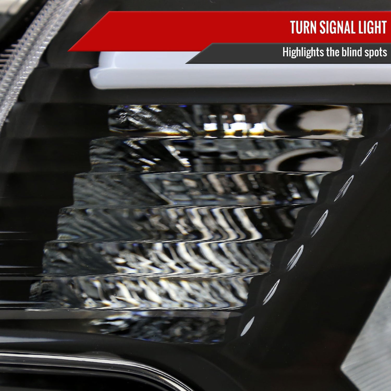 2012-2015 Toyota Tacoma LED Bar Factory Headlights Amber Reflector Matt Black