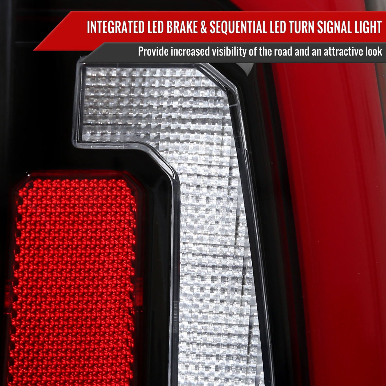 2007-2014 Chevy Tahoe/Suburban/Yukon/Denali LED Signal Tail Lights Jet Black