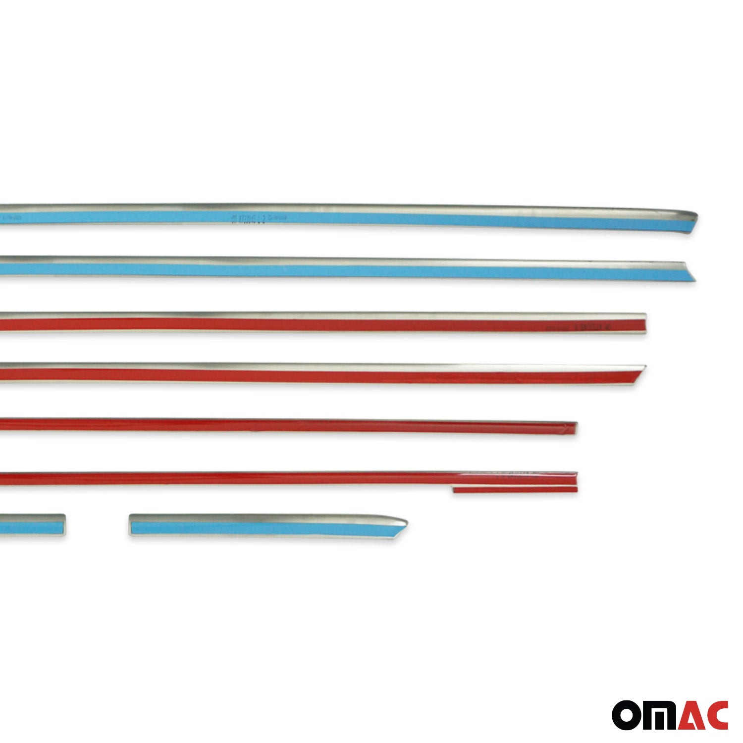 2016-2024 Mercedes Metris L3 Long Window Molding Trim Streamer Stainless Steel 8x