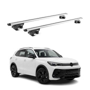 Roof Rack Cross Bars Carrier for Volkswagen Tiguan 3.gen 2024-2026 Alu Grey 2Pcs