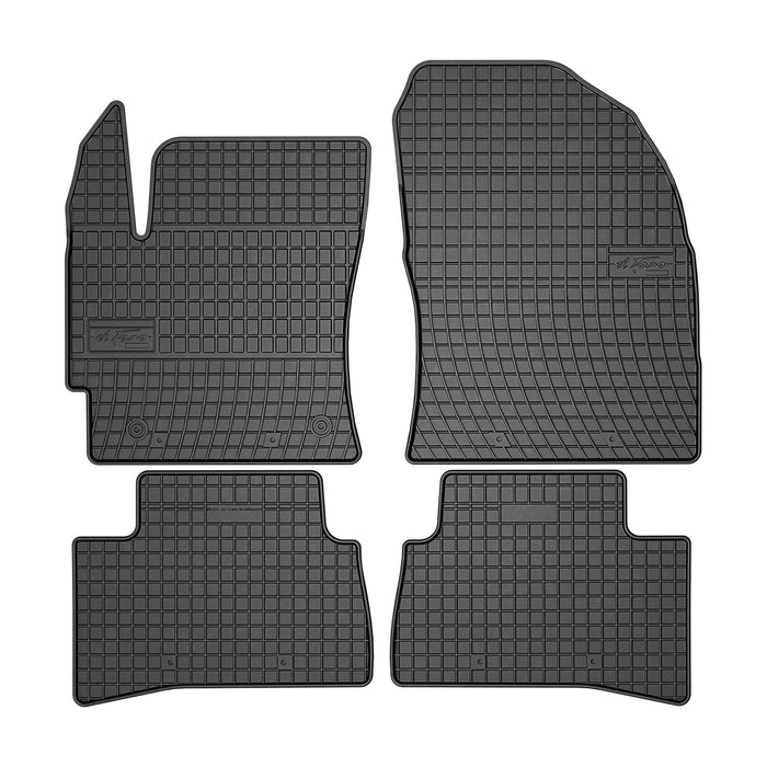 OMAC Floor Mats Liner for Toyota Corolla Cross 2022-24 Black Rubber All-Weather