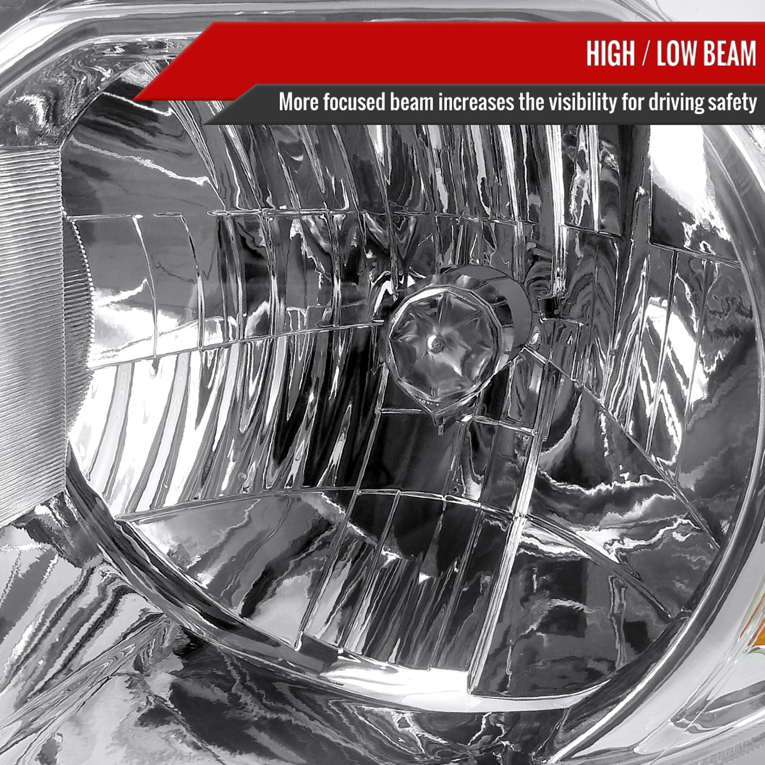 2005-2011 Toyota Tacoma Factory Style Headlights Chrome Housing/Clear Lens