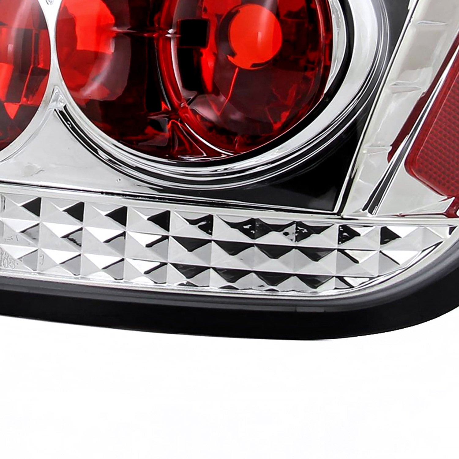 2004-2010 Scion tC Tail Lights Chrome Housing/Clear Lens