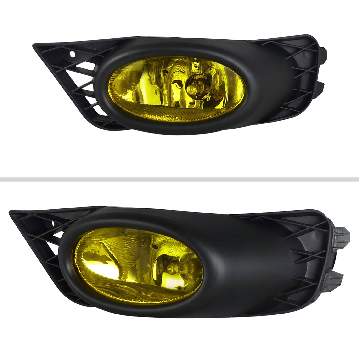 2009-2011 Honda Civic Sedan H11 Fog Lights Kit Chrome Housing/Yellow Lens