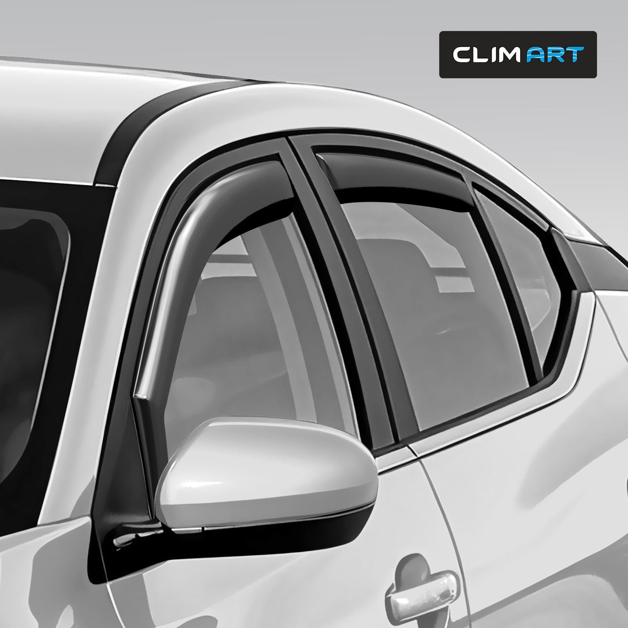 Clim Art Wind Deflectors for Nissan Sentra 2020-2025 In-channel Dark Smoke 4Pcs