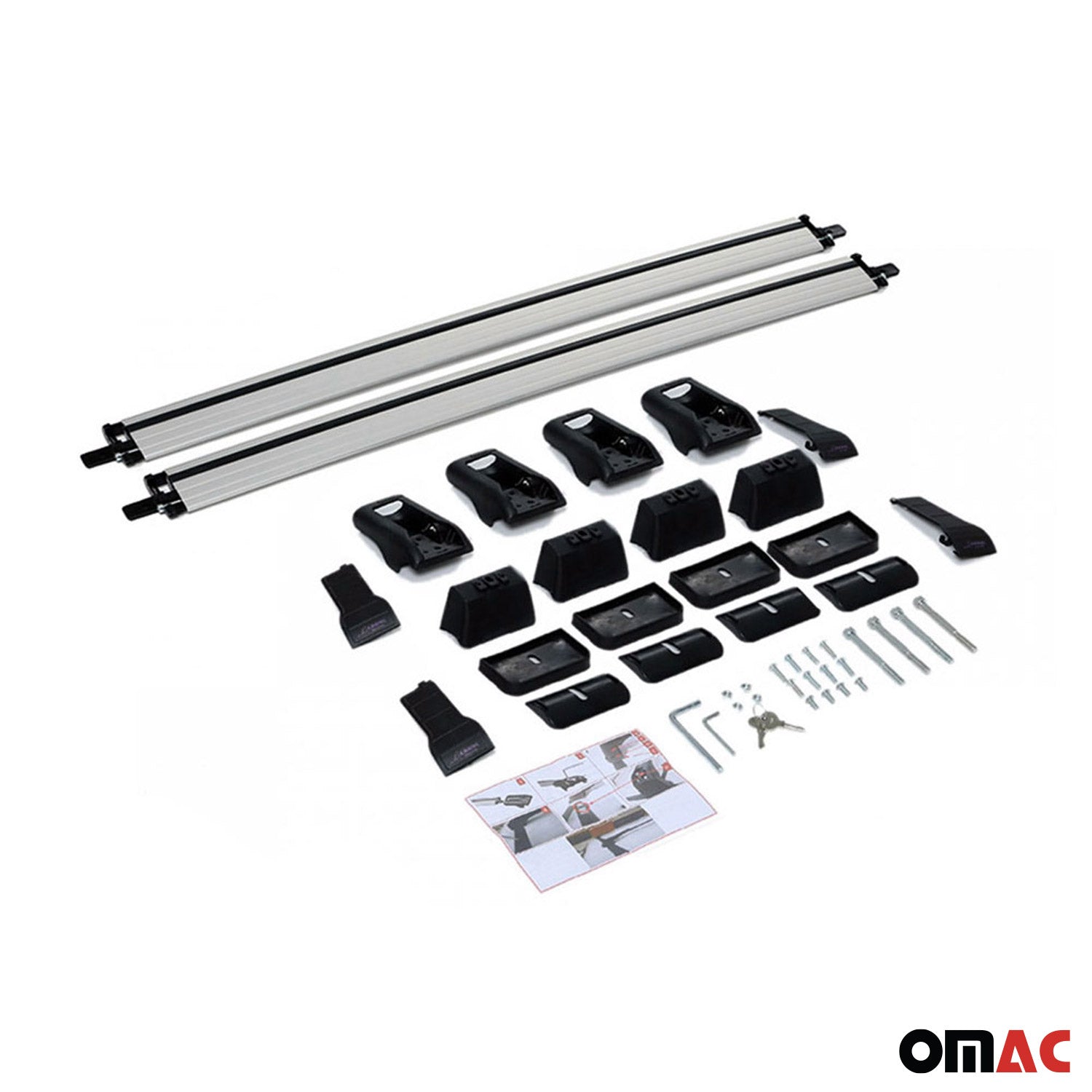 2009-2013 Subaru Forester III Roof Rack Cross Bars Silver