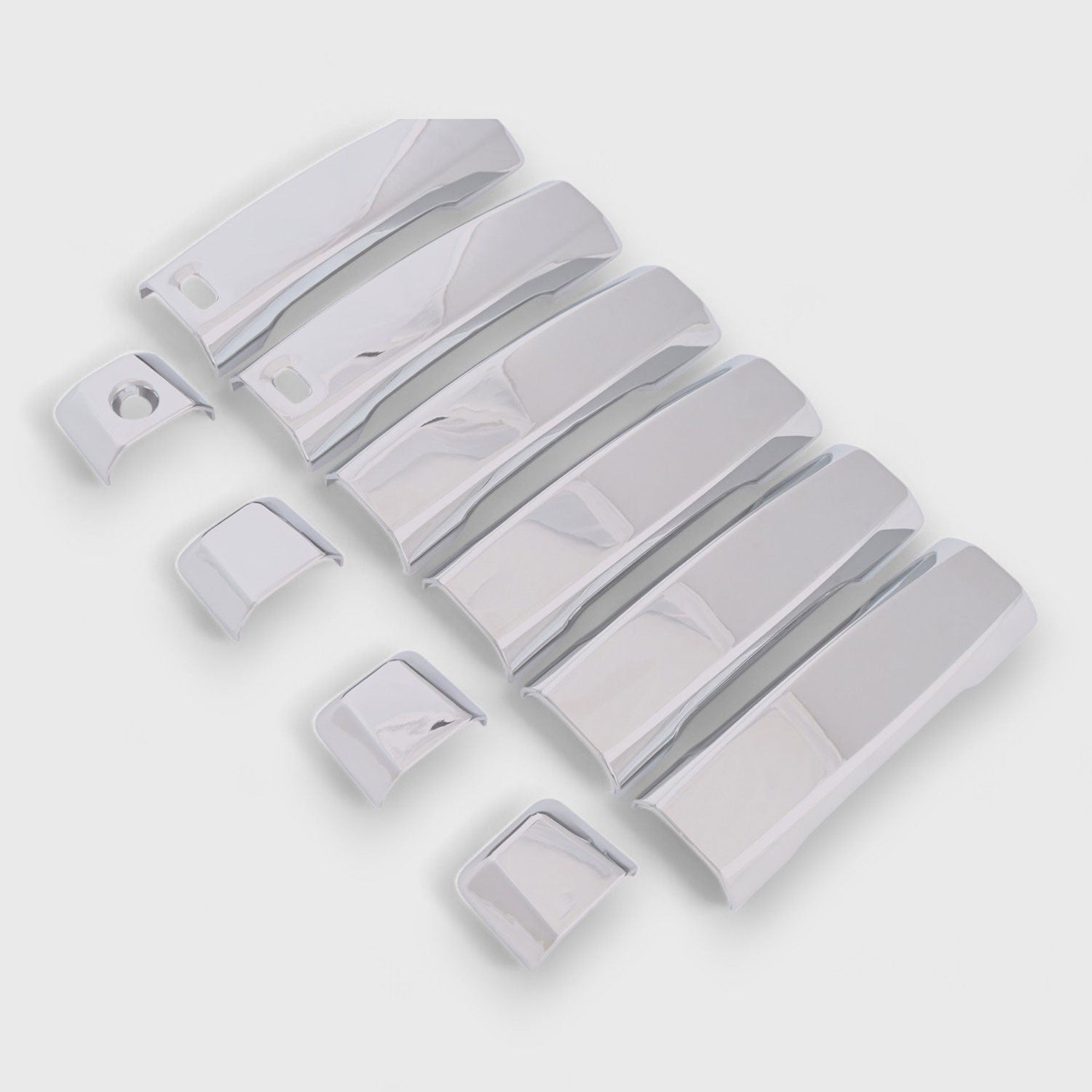 2004-2024 Nissan Titan Door Handle Cover 4DR ABS Plastic Gloss Chrome 10 Pcs