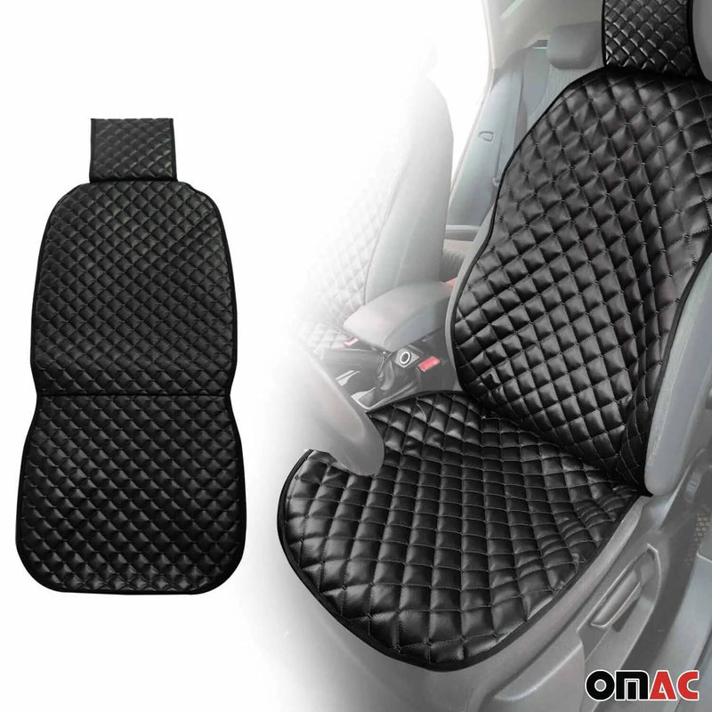 Mercury Leather Breathable Front Seat Cover Pads Black