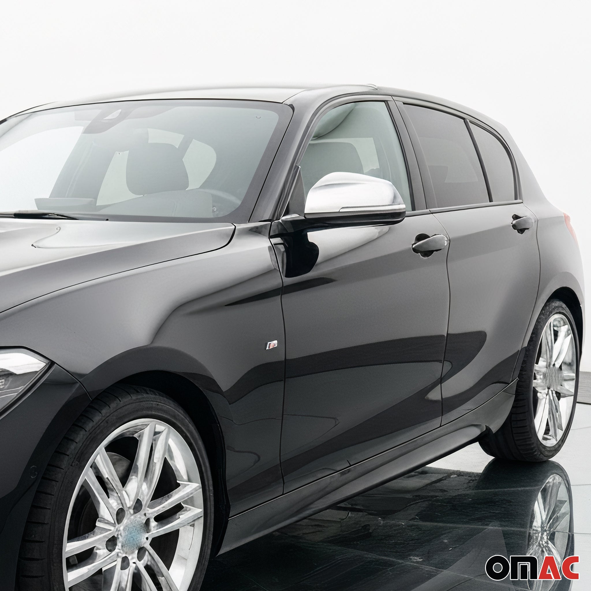 2016-2019 BMW X1 2016-2018 / X2 2018-2019 / 2 Series Gran Tourer Side Mirror Cover Caps Chrome Silver