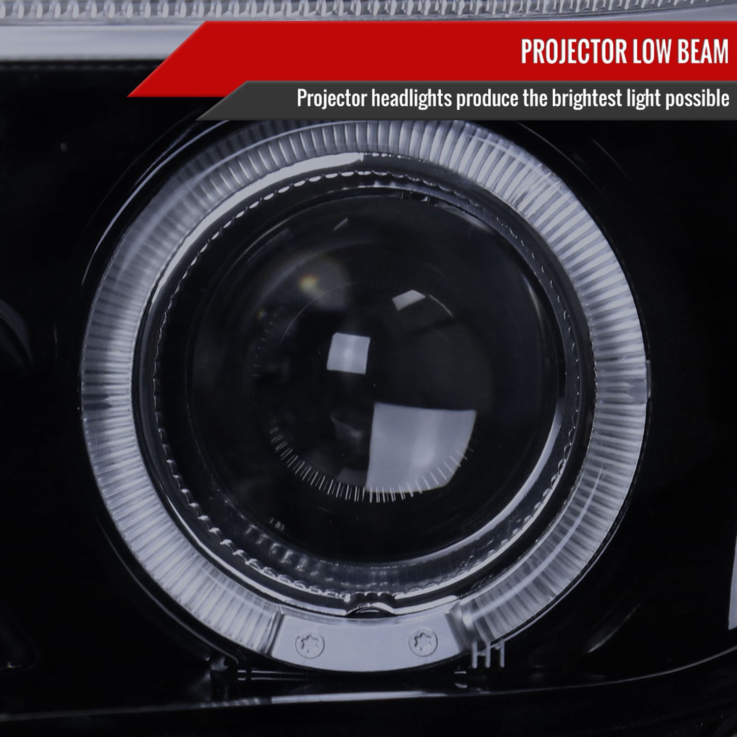 2005-2010 Scion tC Dual Halo Projector Headlights Glossy Black/Smoke Lens