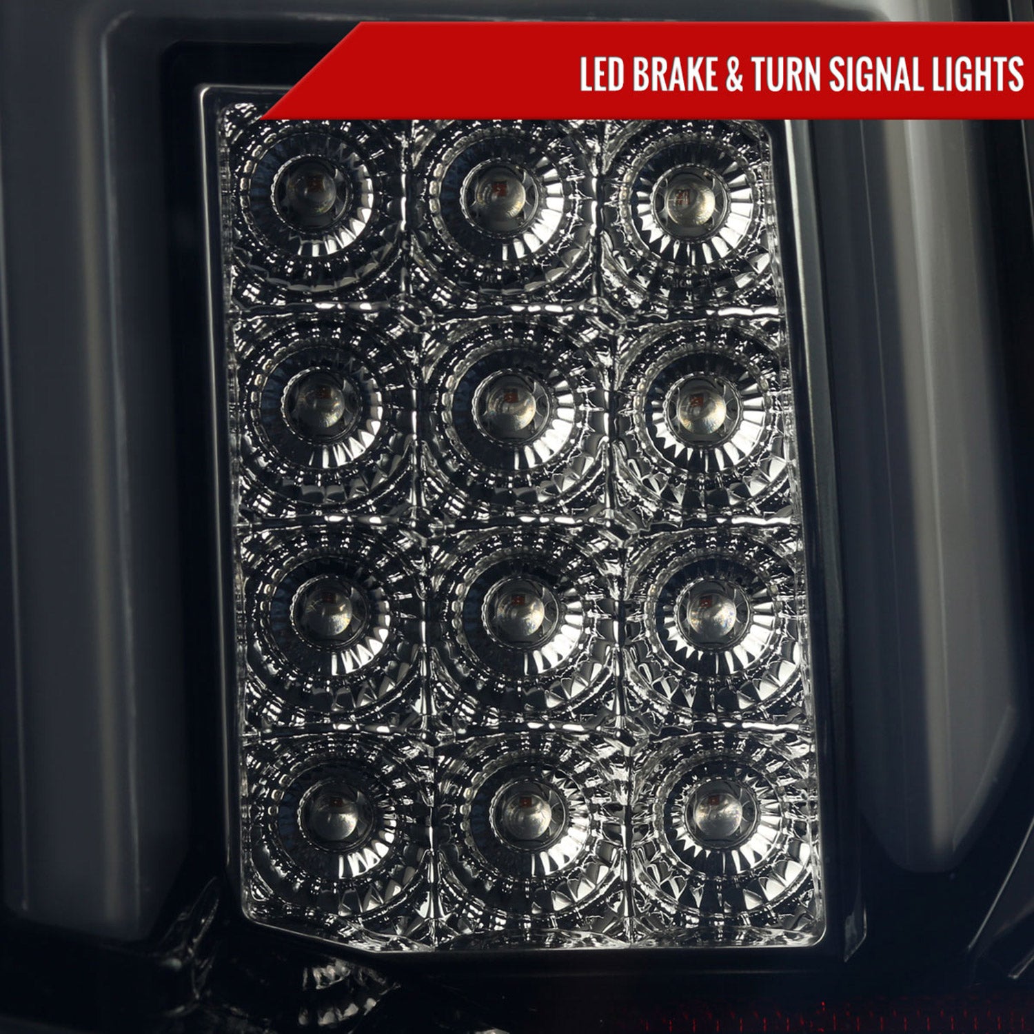 2014-2018 Chevy Silverado 1500 2500HD 3500HD/ Sierra LED Tail Lights Black