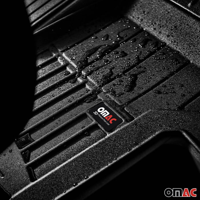 OMAC Premium Floor Mats for for Audi A3 2022-2024 Black 4Pcs TPE Rubber