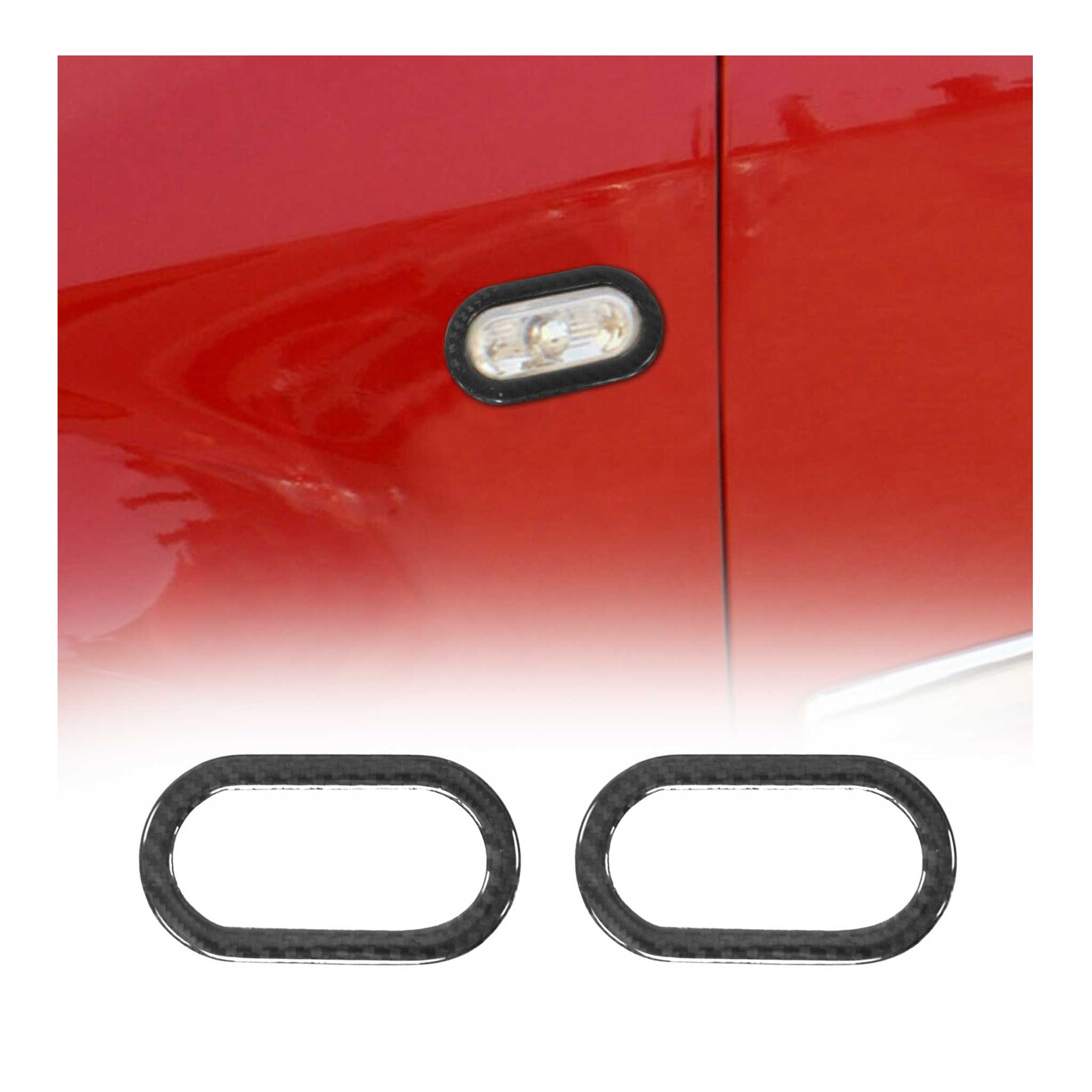 1998-2006 VW Golf Mk4 Genuine Carbon Side Indicator Signal Cover 2 Pcs