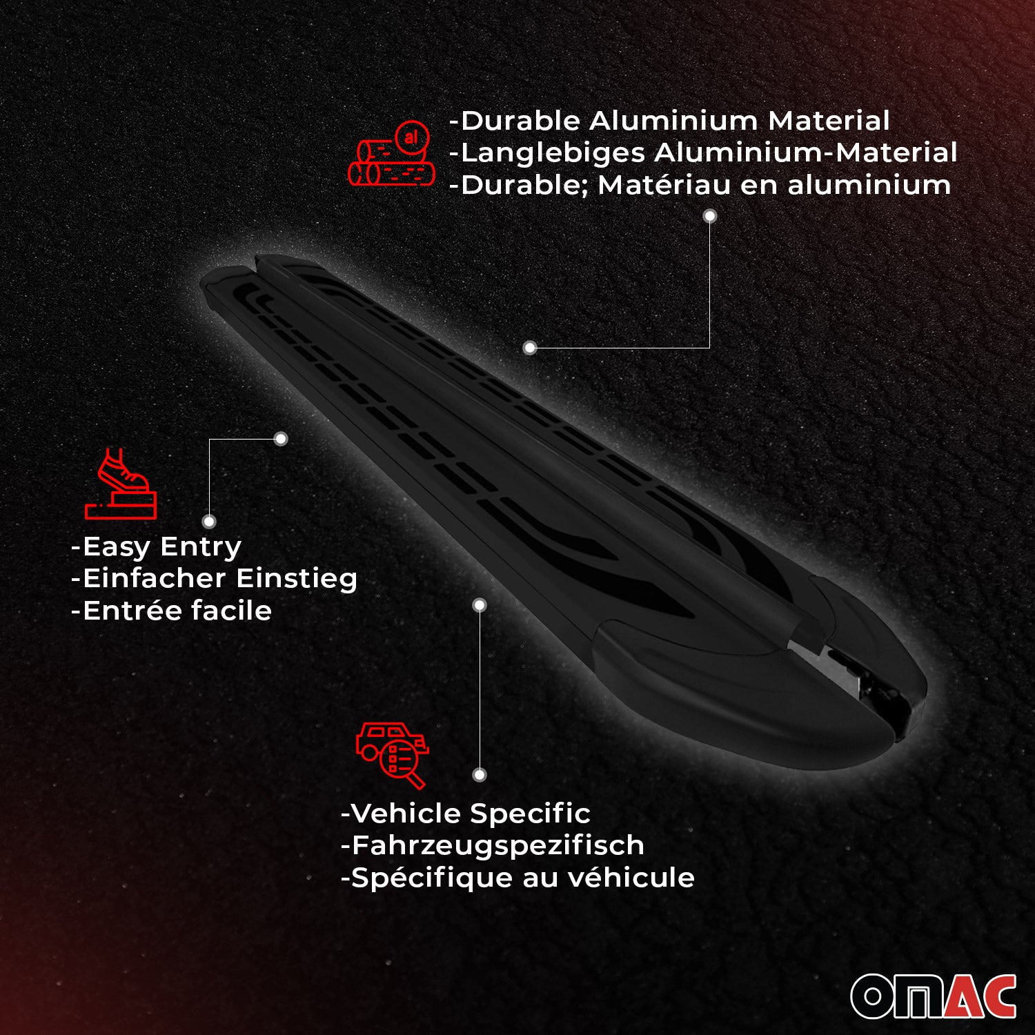 2013-2016 Mazda CX-5 Running Boards Side Steps Black