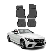 2017-2023 Mercedes C Class W205 OMAC Floor Mats Liner All-Weather TPE Black 4x