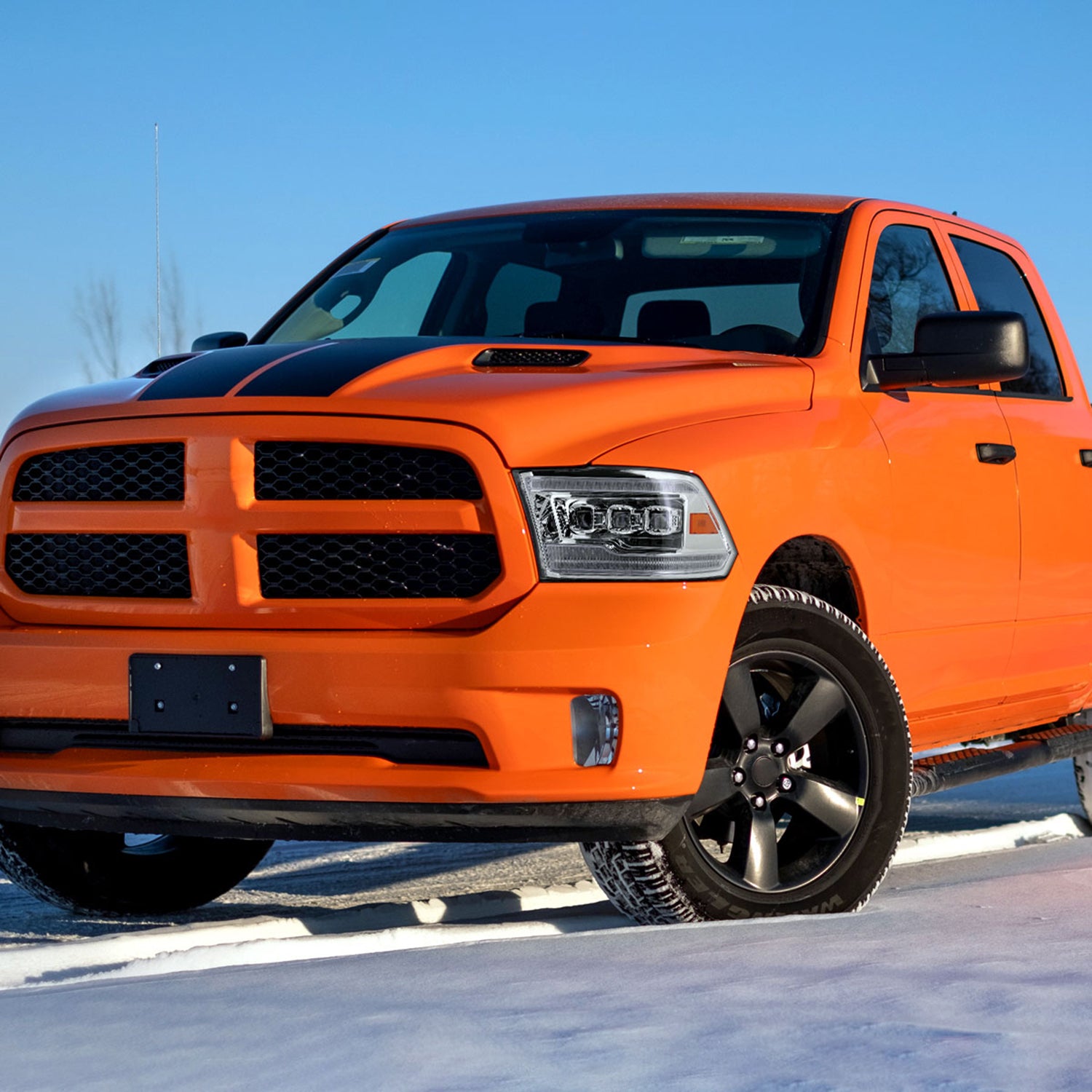 2009-2018 Dodge RAM 1500 / RAM 2500 3500 Full LED Switchback Headlights Chrome