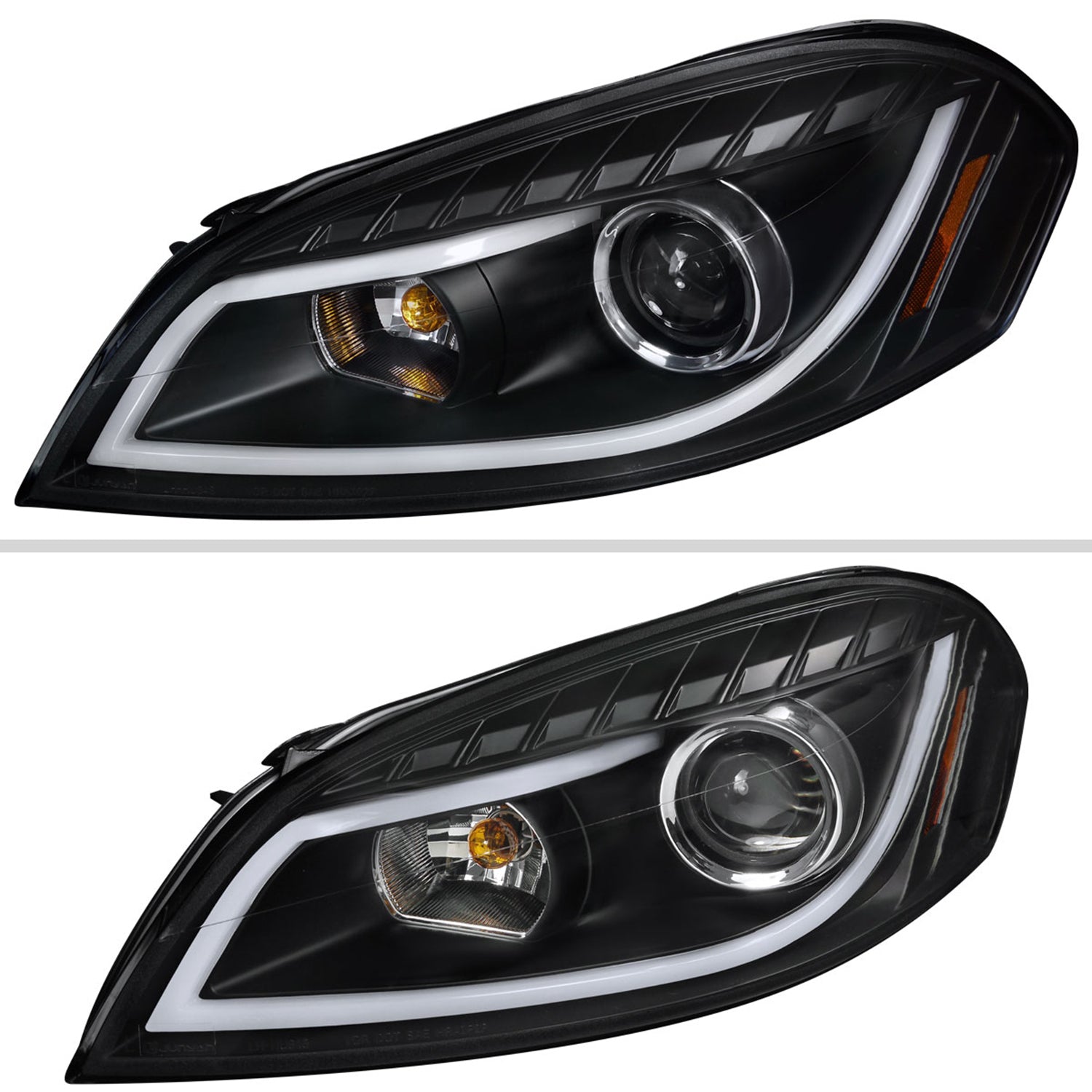2006-2013 Chevy Impala / Impala Limited /Monte Carlo LED Bar Headlights Black