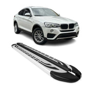 2015-2018 BMW X4 F26 Running Boards Side Steps Silver