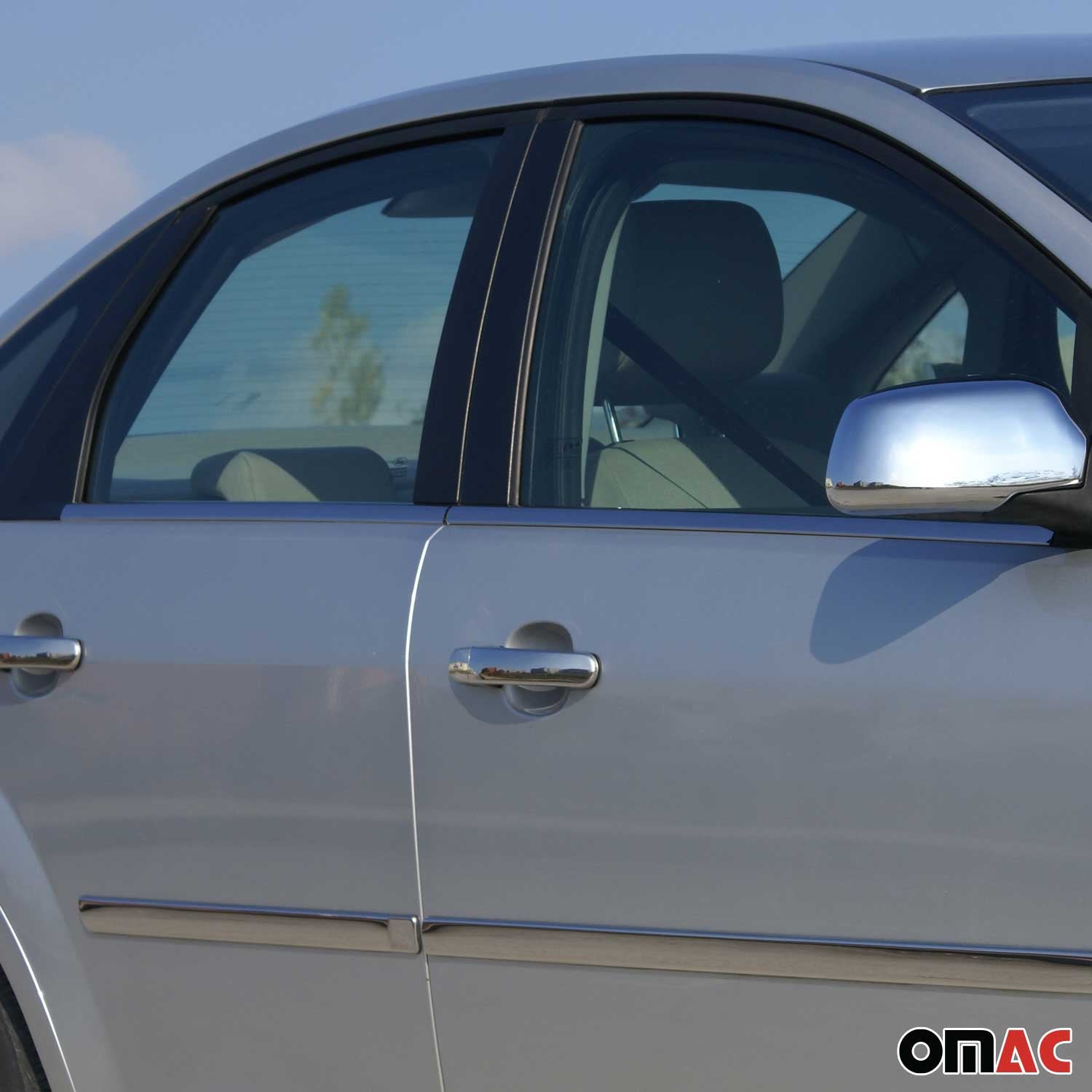 2000-2004 Ford Focus Window Molding Trim Streamer Stainless Steel Silver 4x