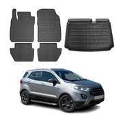 2018-2022 Ford EcoSport Floor Mats & Cargo Liner Full Set All Weather Black