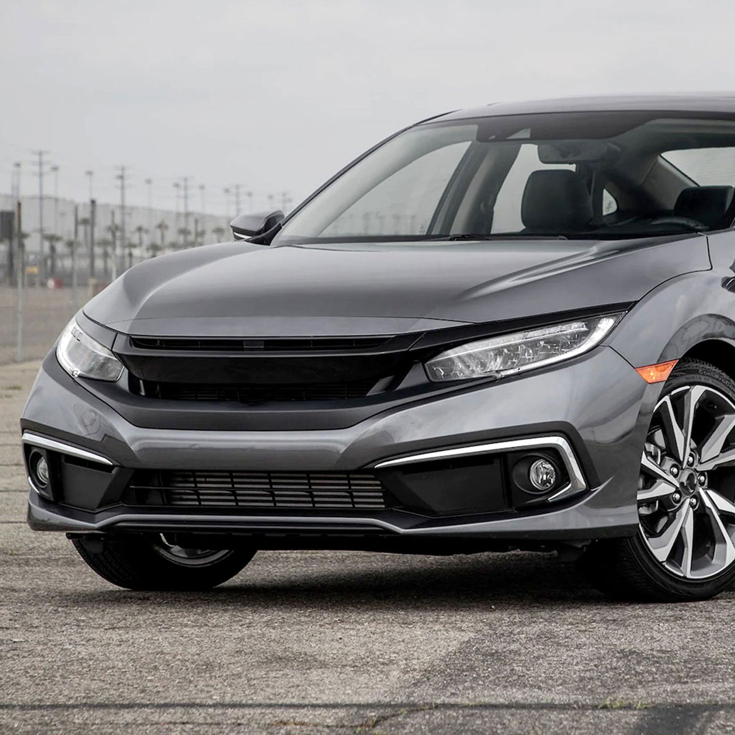 2019-2020 Honda Civic Sedan/Coupe H11 Fog Lights Kit Chrome/Clear Lens