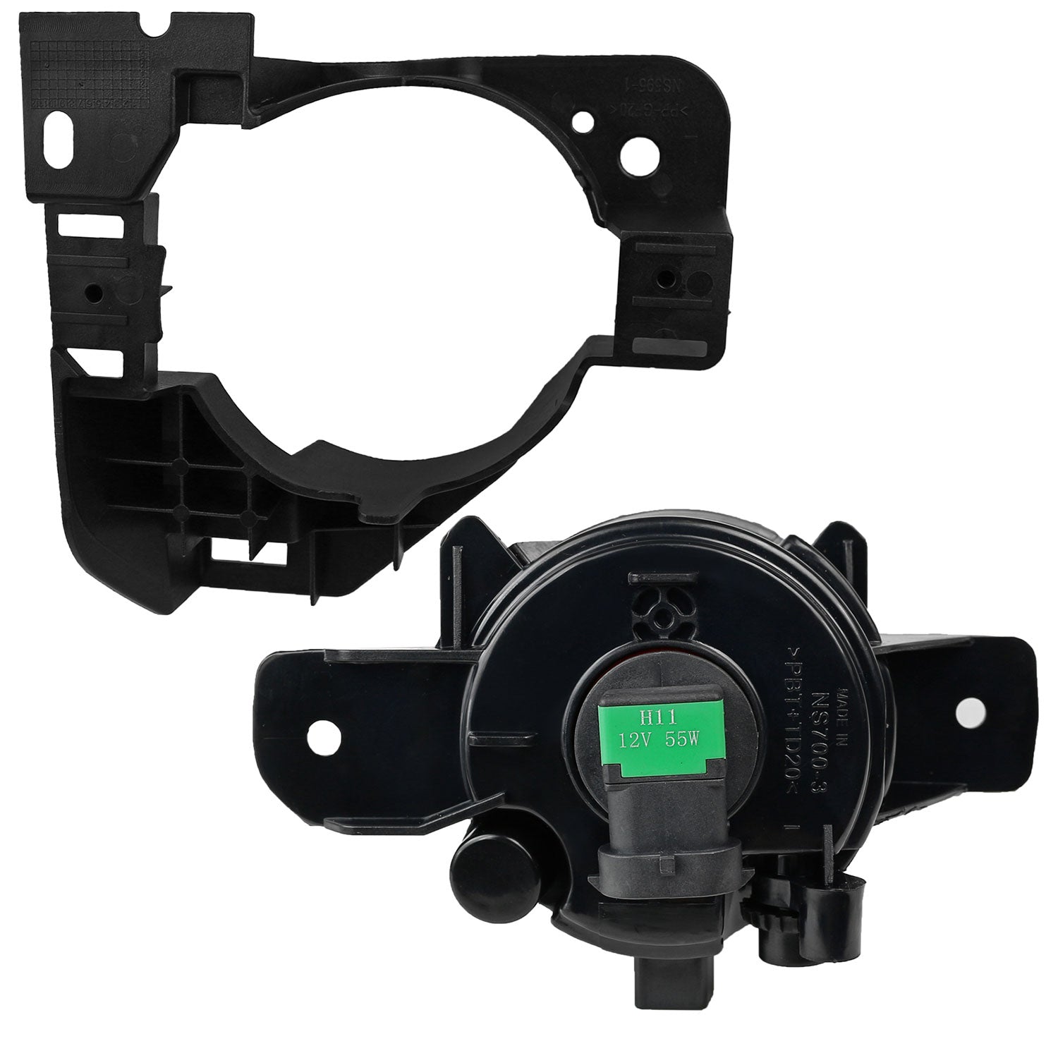 2009-2014 Nissan Maxima H11 Fog Lights Kit Chrome Housing/Clear Lens