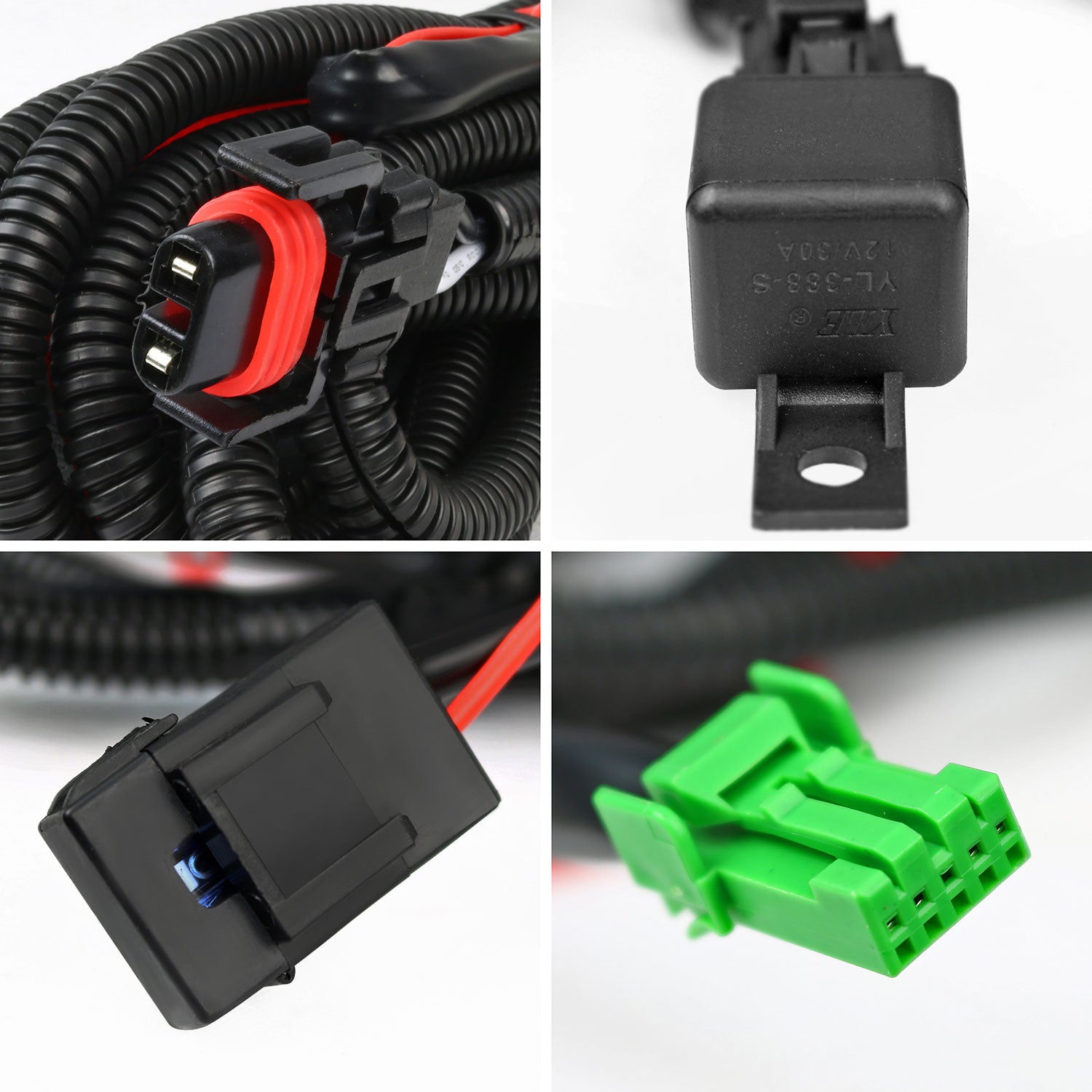 2012-2015 Honda Pilot 2500K H8 Fog Lights Kit Chrome Housing/Clear Lens0