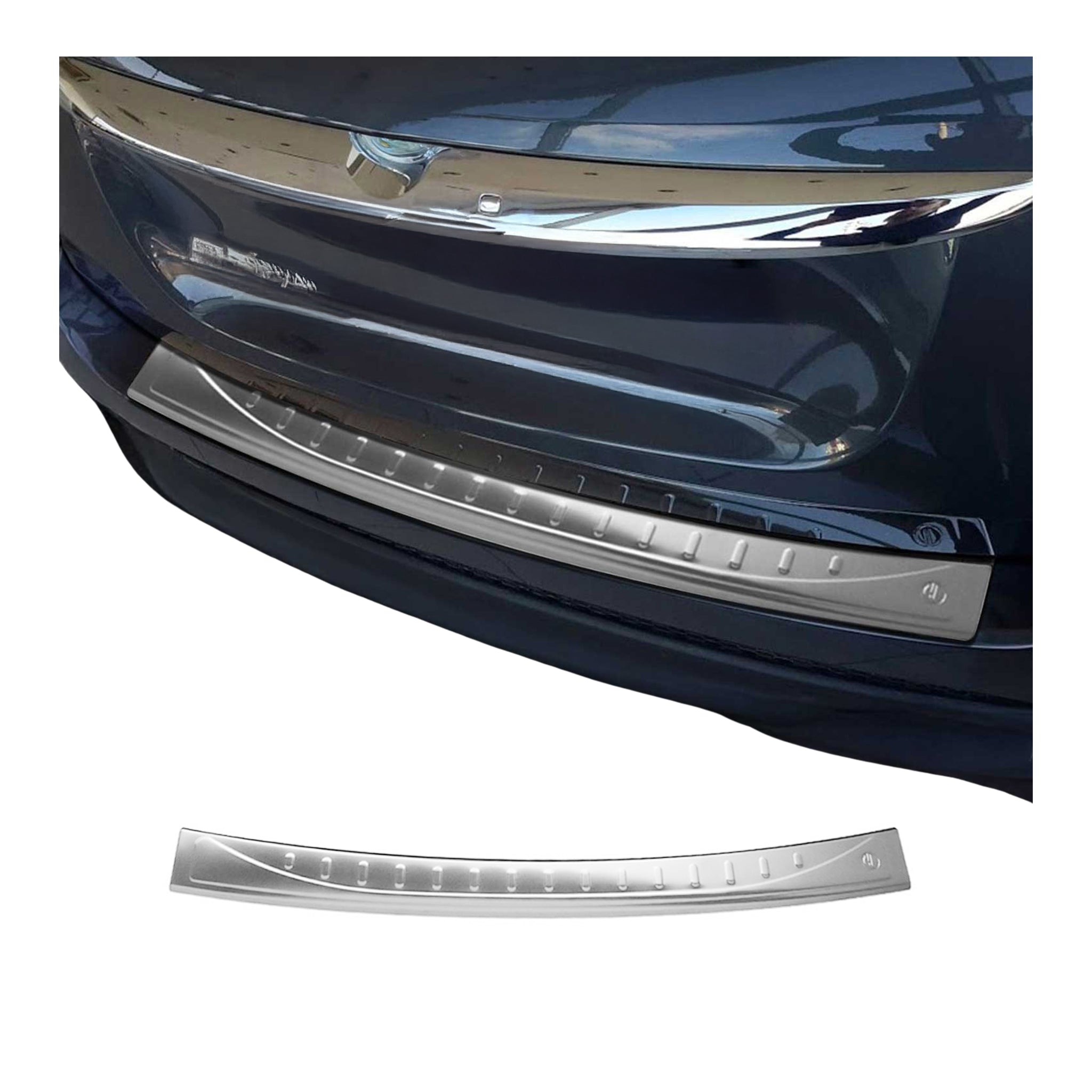 2016-2023 Fiat 500X Rear Bumper Guard Stainless Steel Brushed