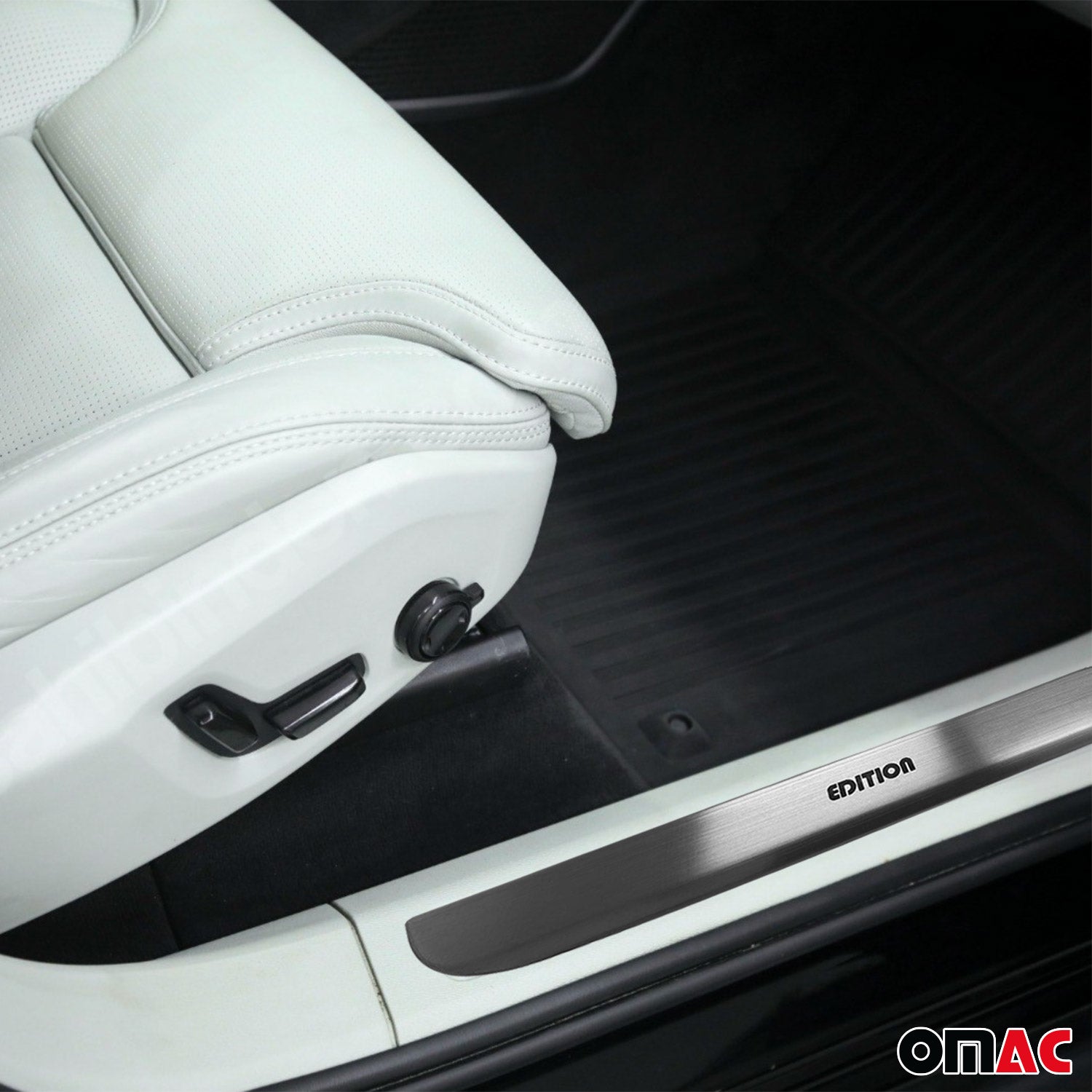 2018-2026 Volvo XC60 Door Sill Scuff Plate Scratch Protector Stainless Steel Silver 4x