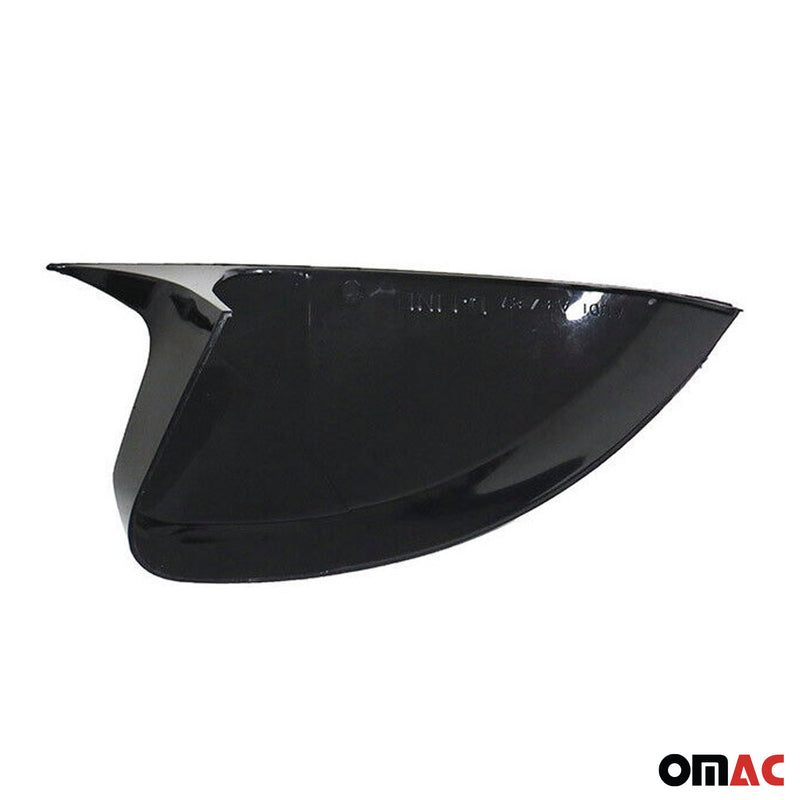 Side Mirror Cover Caps Fits Audi A3 8V A3 Quattro 2015-2020 Piano Black 2 Pcs