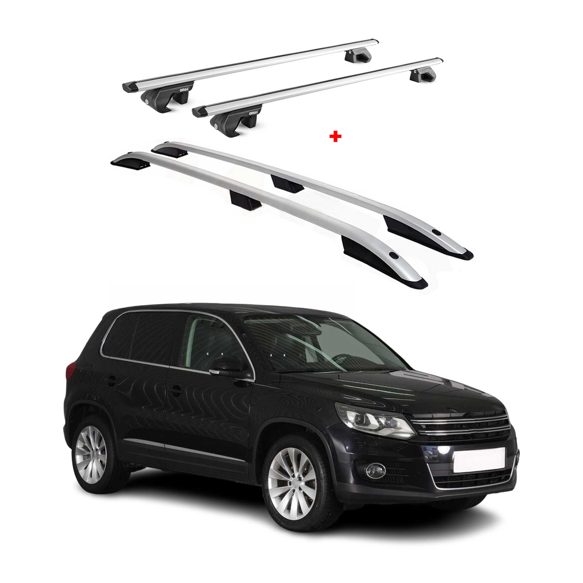 2009-2017 VW Tiguan Roof Racks & Roof Rack Rails Silver